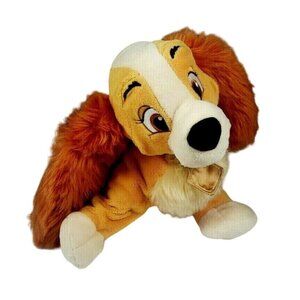 Disney Lady and Tramp Cocker Spaniel Stuffed Animal Plush  Vintage Disneyland